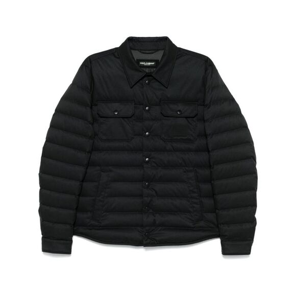 Logo-Patch Puffer Jacket for Men - Stylish Outerwear - Picture 1 of 4